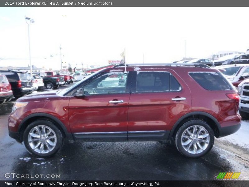 Sunset / Medium Light Stone 2014 Ford Explorer XLT 4WD