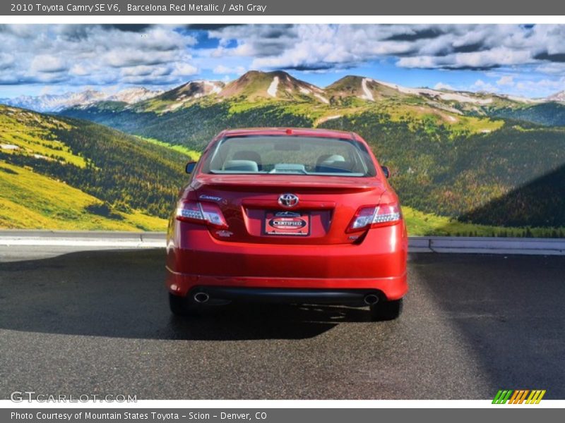 Barcelona Red Metallic / Ash Gray 2010 Toyota Camry SE V6