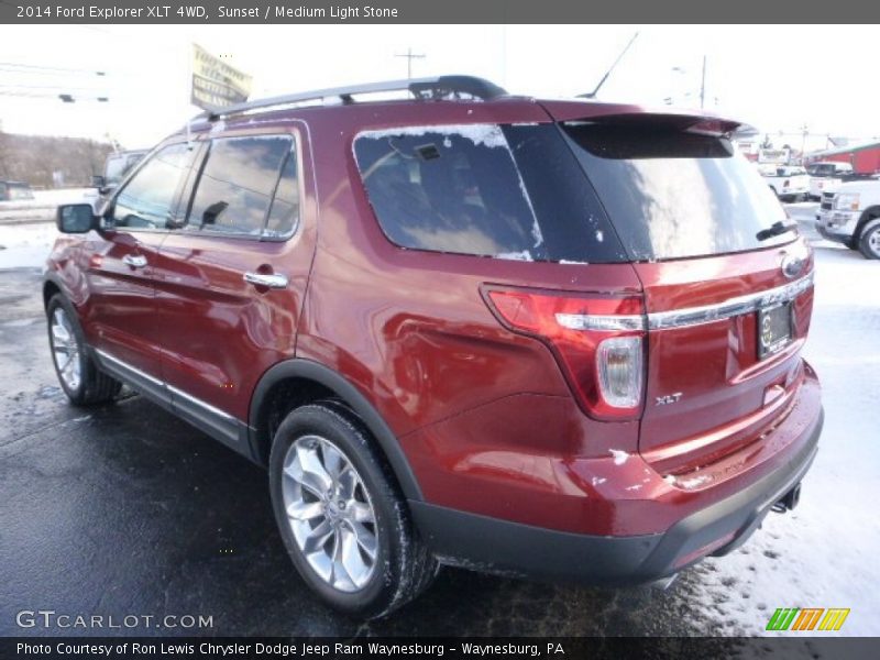 Sunset / Medium Light Stone 2014 Ford Explorer XLT 4WD