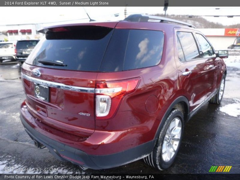 Sunset / Medium Light Stone 2014 Ford Explorer XLT 4WD