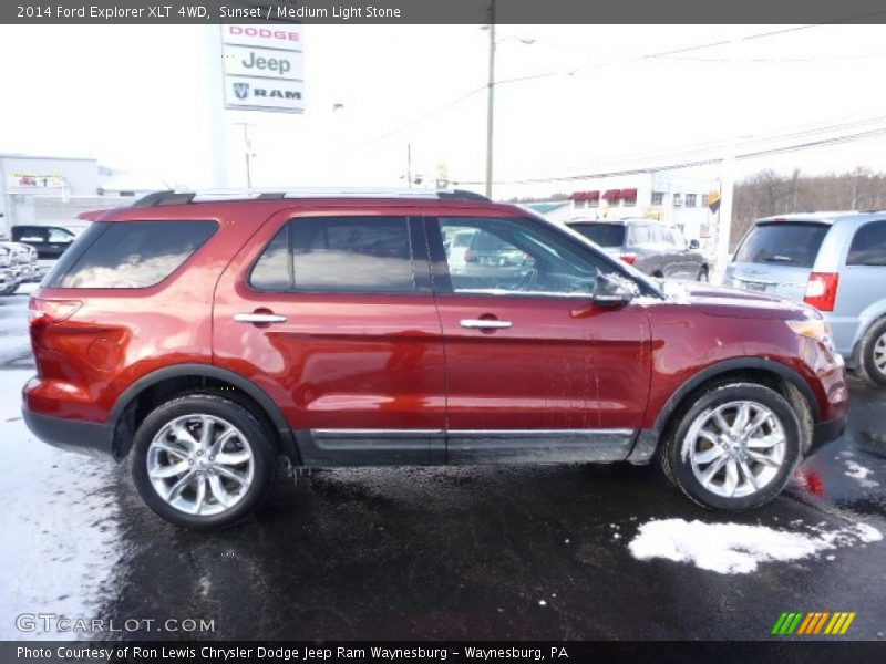 Sunset / Medium Light Stone 2014 Ford Explorer XLT 4WD