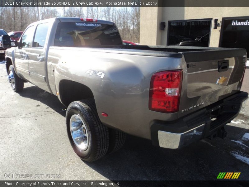 Mocha Steel Metallic / Ebony 2011 Chevrolet Silverado 3500HD LTZ Crew Cab 4x4