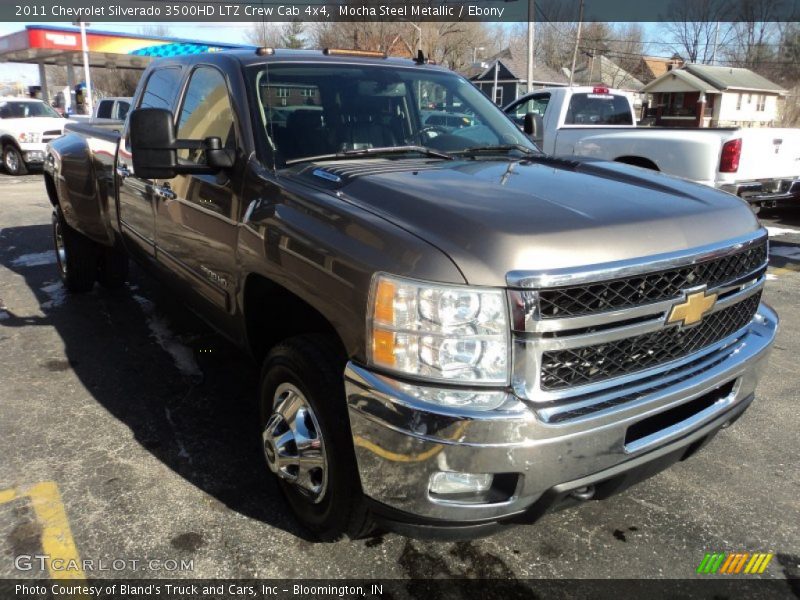 Mocha Steel Metallic / Ebony 2011 Chevrolet Silverado 3500HD LTZ Crew Cab 4x4
