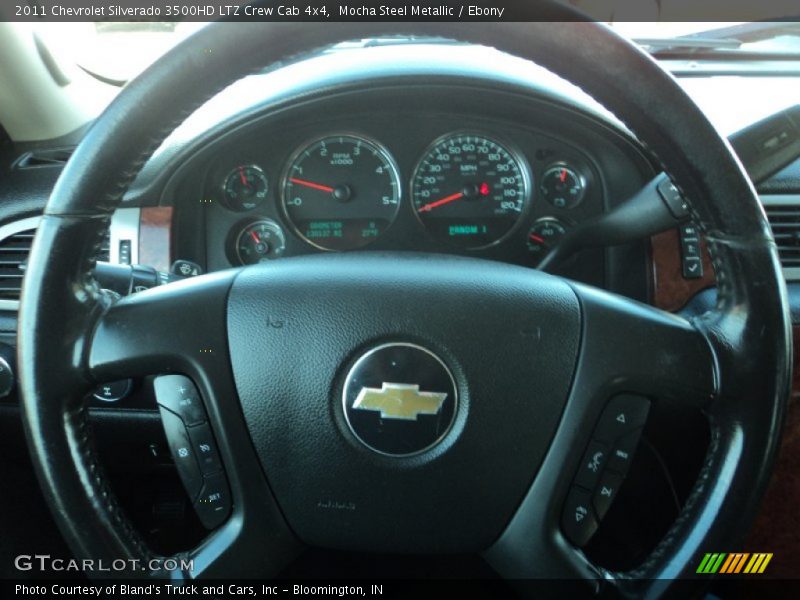 Mocha Steel Metallic / Ebony 2011 Chevrolet Silverado 3500HD LTZ Crew Cab 4x4