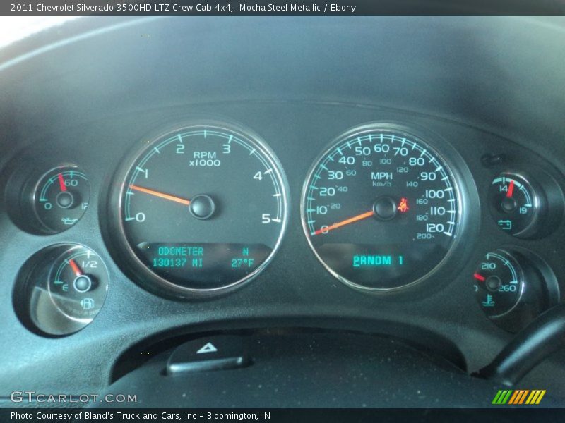 Mocha Steel Metallic / Ebony 2011 Chevrolet Silverado 3500HD LTZ Crew Cab 4x4