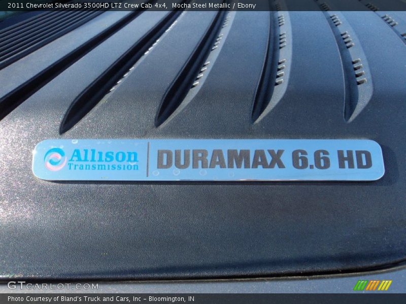Mocha Steel Metallic / Ebony 2011 Chevrolet Silverado 3500HD LTZ Crew Cab 4x4
