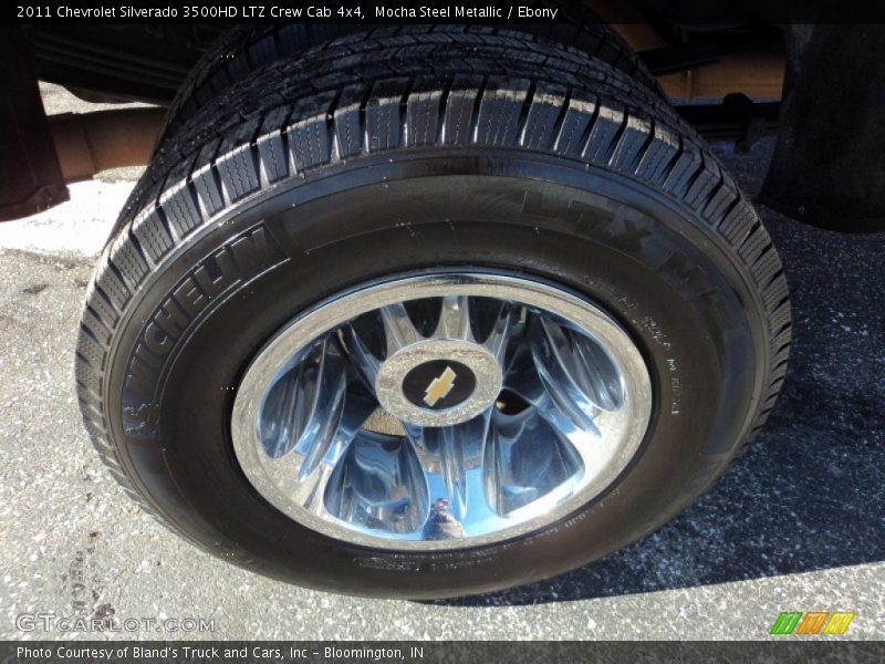 Mocha Steel Metallic / Ebony 2011 Chevrolet Silverado 3500HD LTZ Crew Cab 4x4