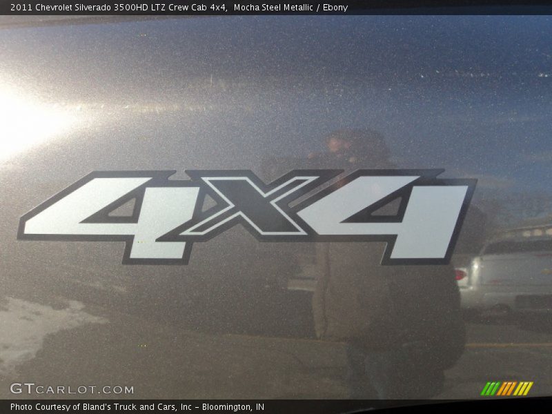 Mocha Steel Metallic / Ebony 2011 Chevrolet Silverado 3500HD LTZ Crew Cab 4x4
