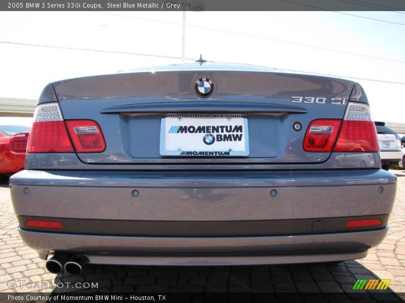 Steel Blue Metallic / Grey 2005 BMW 3 Series 330i Coupe
