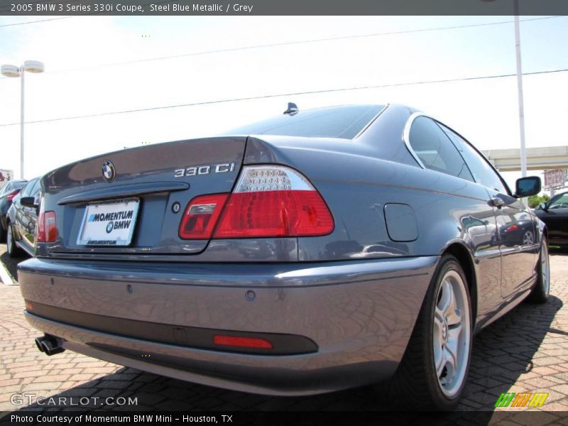 Steel Blue Metallic / Grey 2005 BMW 3 Series 330i Coupe