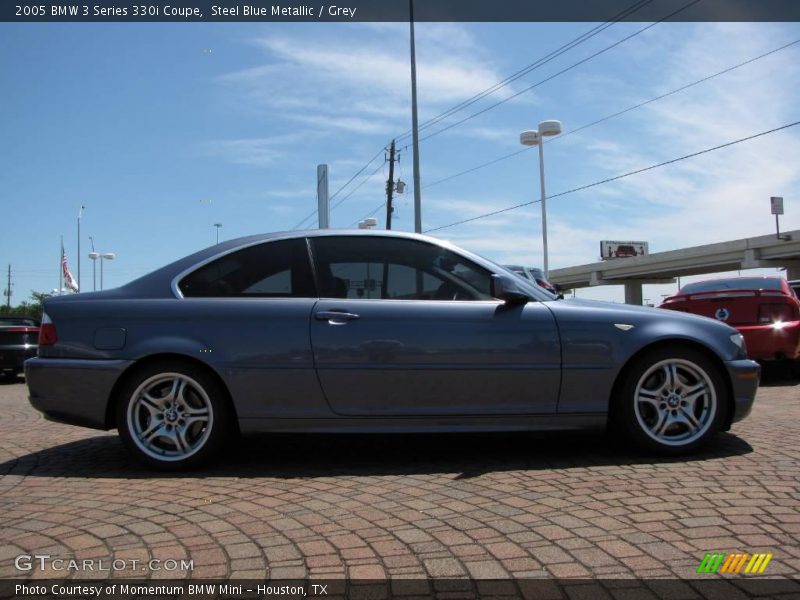 Steel Blue Metallic / Grey 2005 BMW 3 Series 330i Coupe