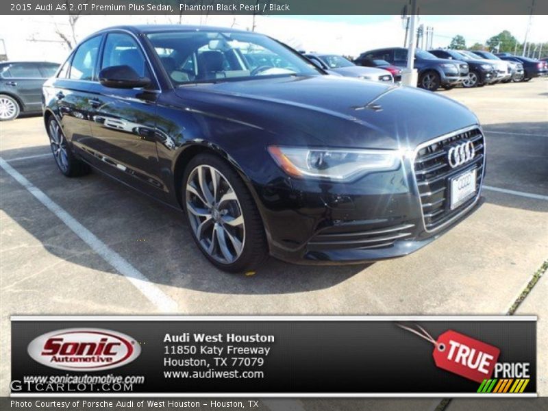 Phantom Black Pearl / Black 2015 Audi A6 2.0T Premium Plus Sedan