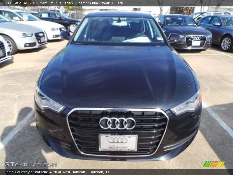 Phantom Black Pearl / Black 2015 Audi A6 2.0T Premium Plus Sedan