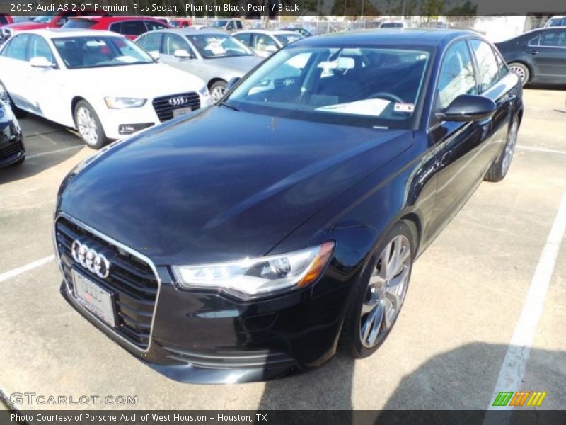 Phantom Black Pearl / Black 2015 Audi A6 2.0T Premium Plus Sedan