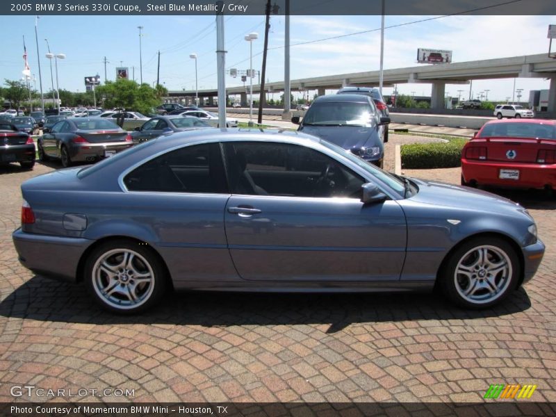 Steel Blue Metallic / Grey 2005 BMW 3 Series 330i Coupe
