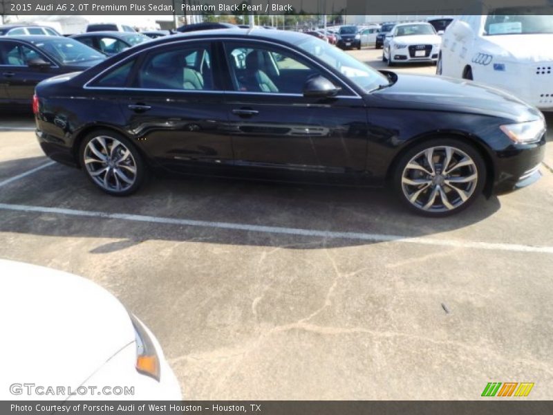 Phantom Black Pearl / Black 2015 Audi A6 2.0T Premium Plus Sedan