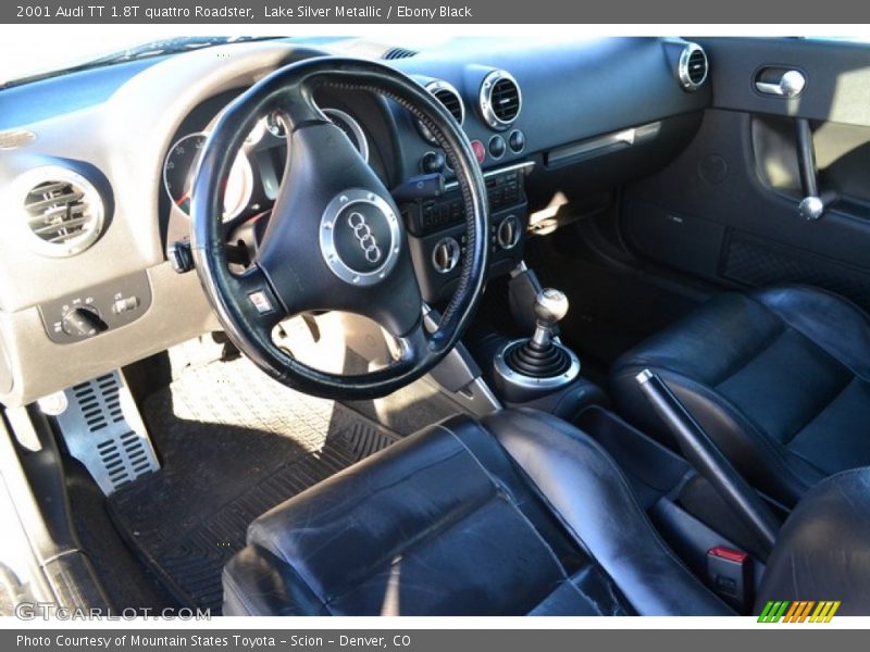 Lake Silver Metallic / Ebony Black 2001 Audi TT 1.8T quattro Roadster