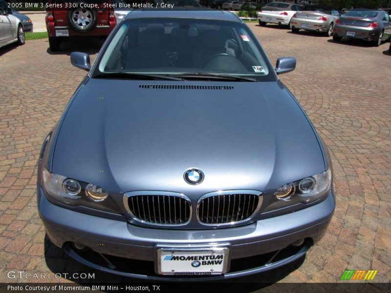 Steel Blue Metallic / Grey 2005 BMW 3 Series 330i Coupe