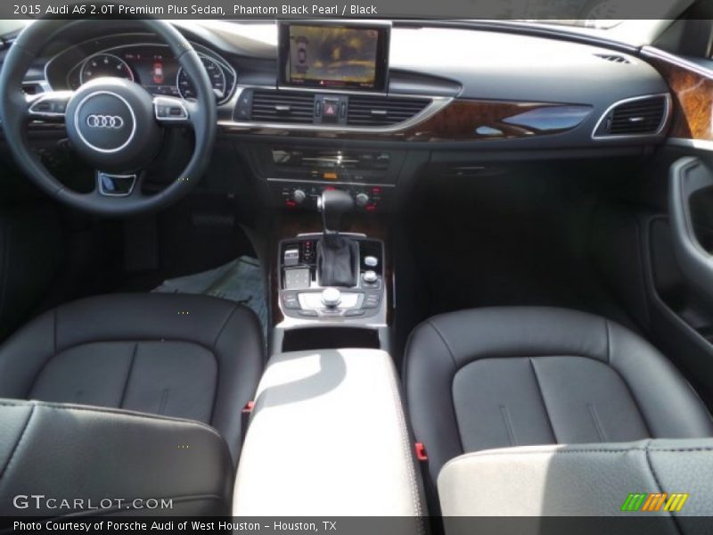 Phantom Black Pearl / Black 2015 Audi A6 2.0T Premium Plus Sedan