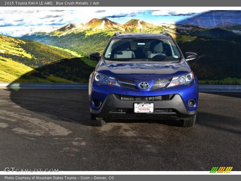Blue Crush Metallic / Ash 2015 Toyota RAV4 LE AWD