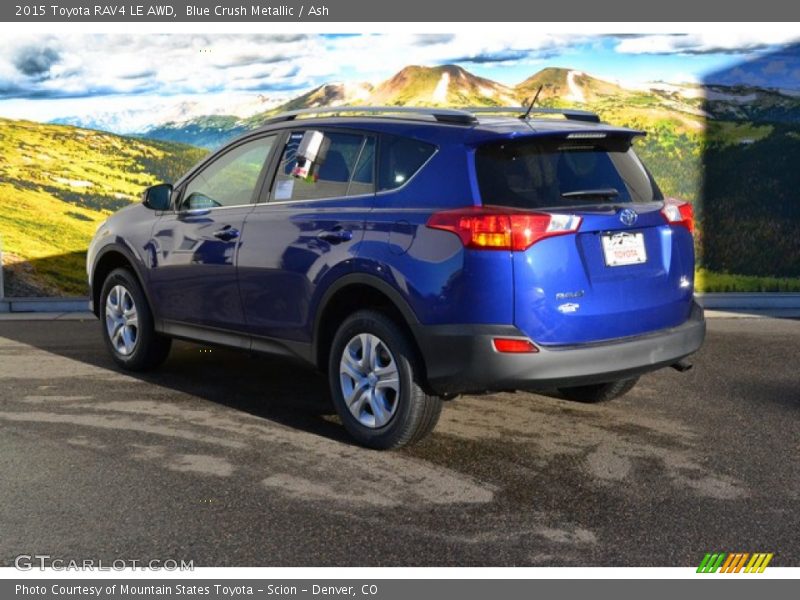 Blue Crush Metallic / Ash 2015 Toyota RAV4 LE AWD