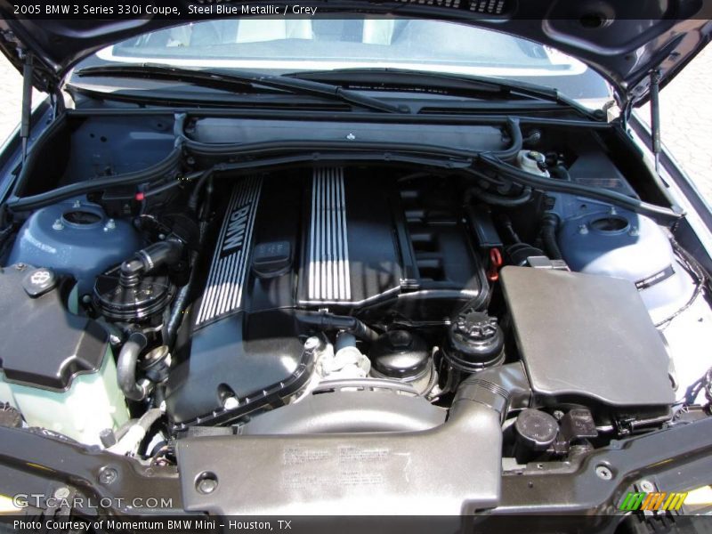 Steel Blue Metallic / Grey 2005 BMW 3 Series 330i Coupe