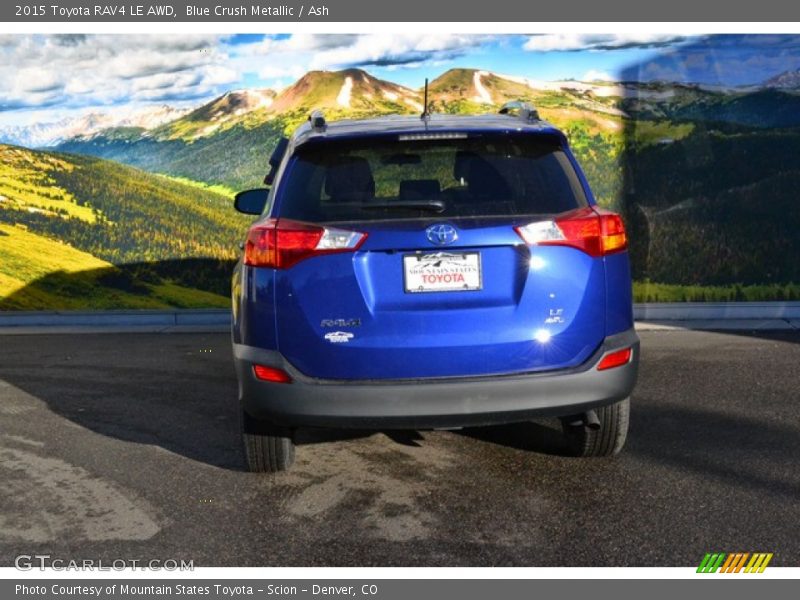 Blue Crush Metallic / Ash 2015 Toyota RAV4 LE AWD