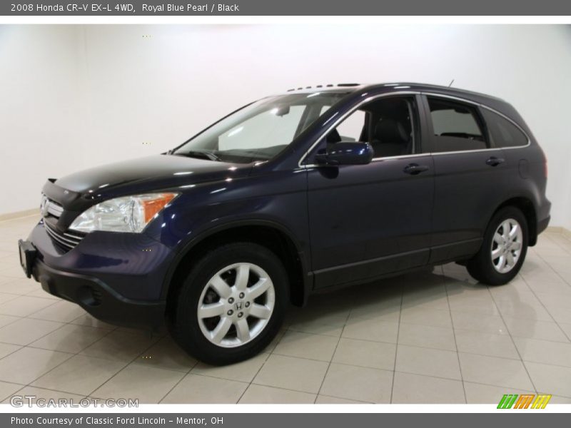 Royal Blue Pearl / Black 2008 Honda CR-V EX-L 4WD