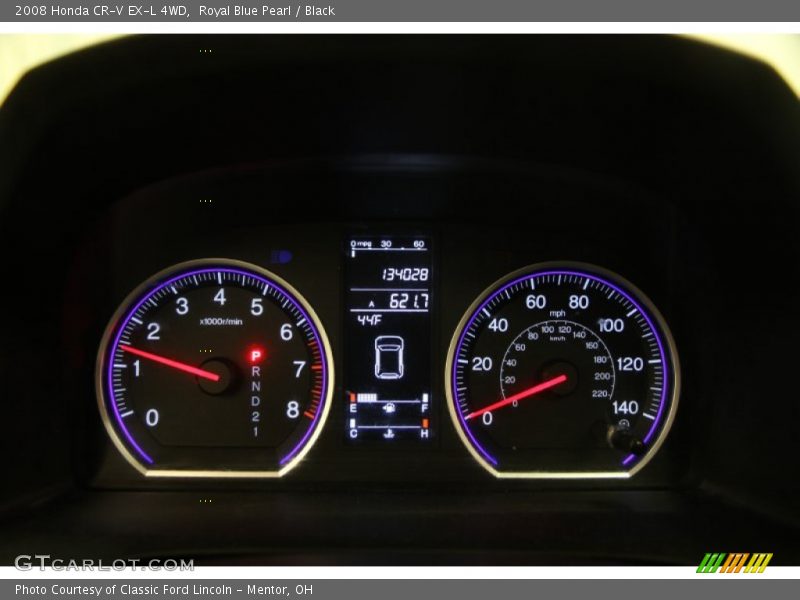 Royal Blue Pearl / Black 2008 Honda CR-V EX-L 4WD