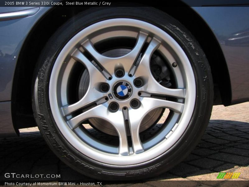 Steel Blue Metallic / Grey 2005 BMW 3 Series 330i Coupe