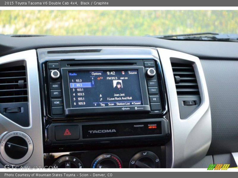 Black / Graphite 2015 Toyota Tacoma V6 Double Cab 4x4