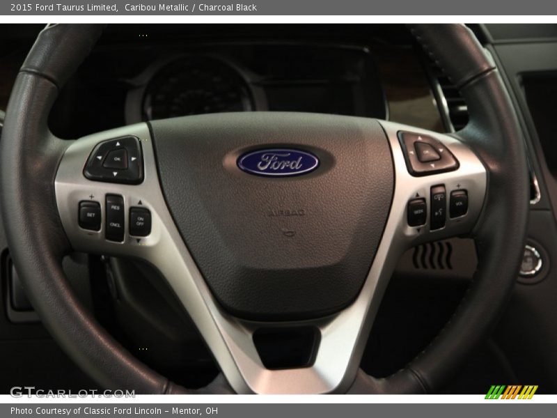 Caribou Metallic / Charcoal Black 2015 Ford Taurus Limited