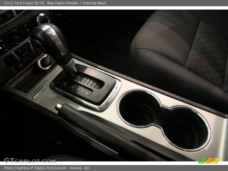 Blue Flame Metallic / Charcoal Black 2012 Ford Fusion SE V6