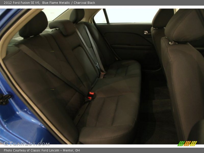 Blue Flame Metallic / Charcoal Black 2012 Ford Fusion SE V6