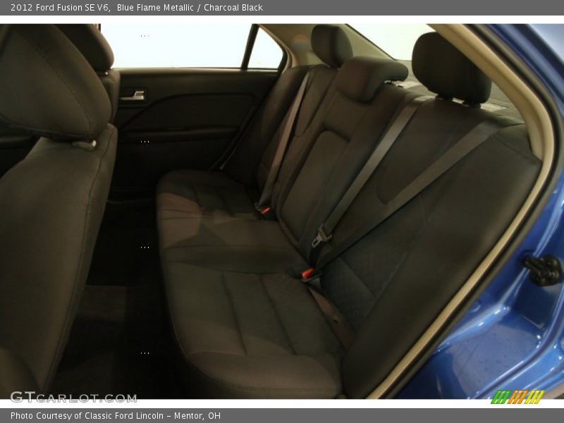 Blue Flame Metallic / Charcoal Black 2012 Ford Fusion SE V6