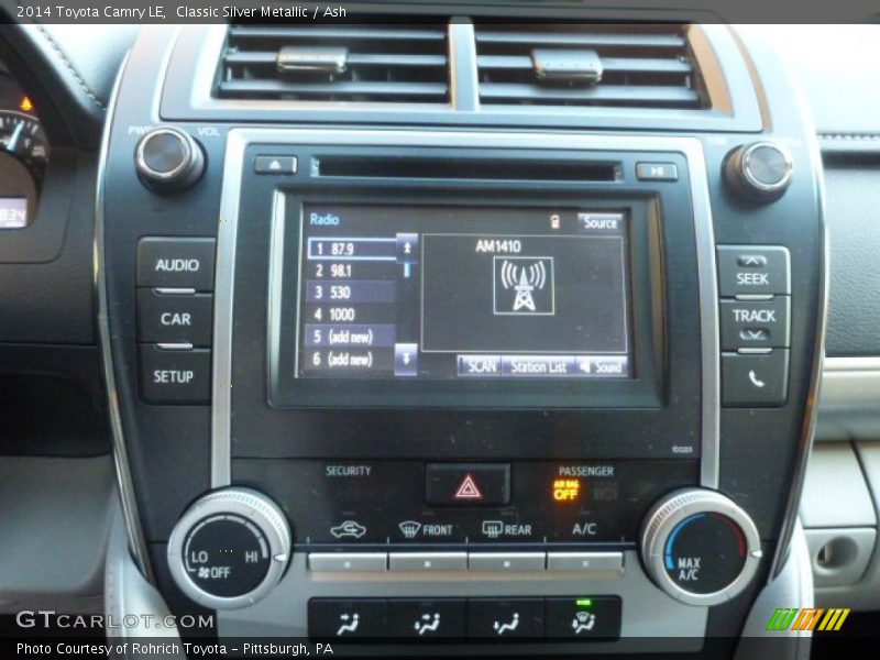 Classic Silver Metallic / Ash 2014 Toyota Camry LE