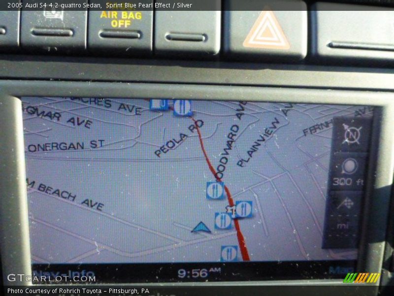 Sprint Blue Pearl Effect / Silver 2005 Audi S4 4.2 quattro Sedan