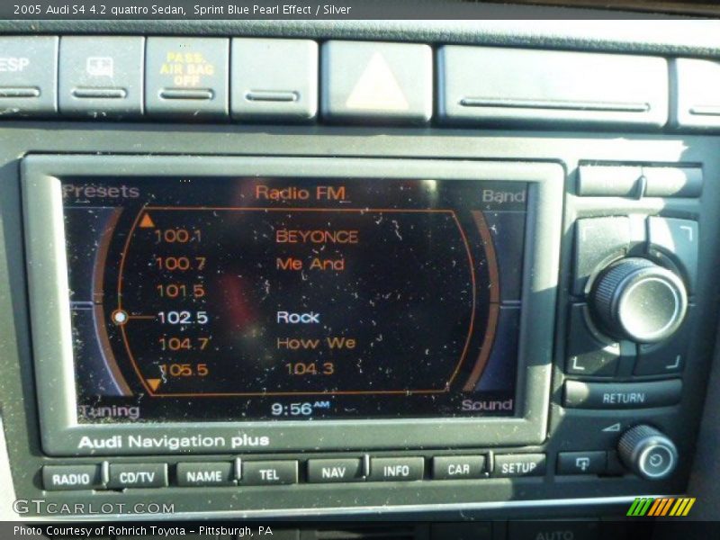 Sprint Blue Pearl Effect / Silver 2005 Audi S4 4.2 quattro Sedan