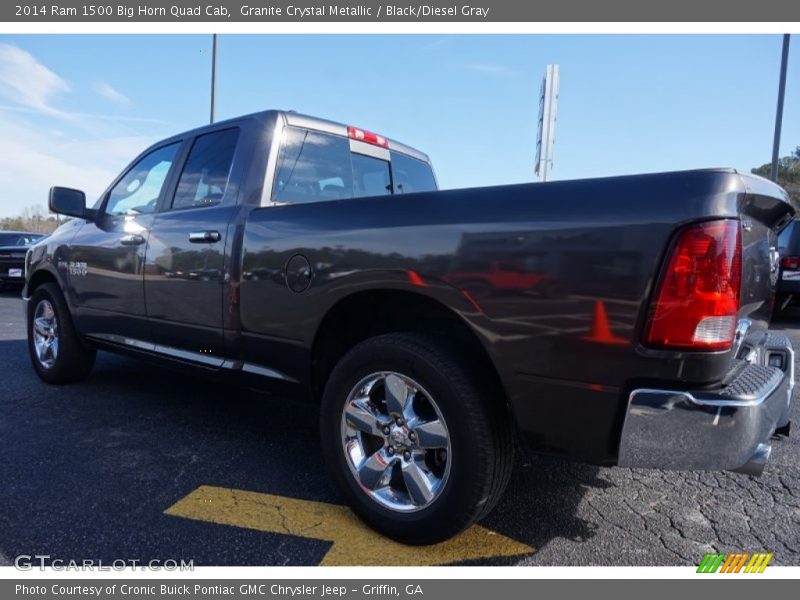 Granite Crystal Metallic / Black/Diesel Gray 2014 Ram 1500 Big Horn Quad Cab