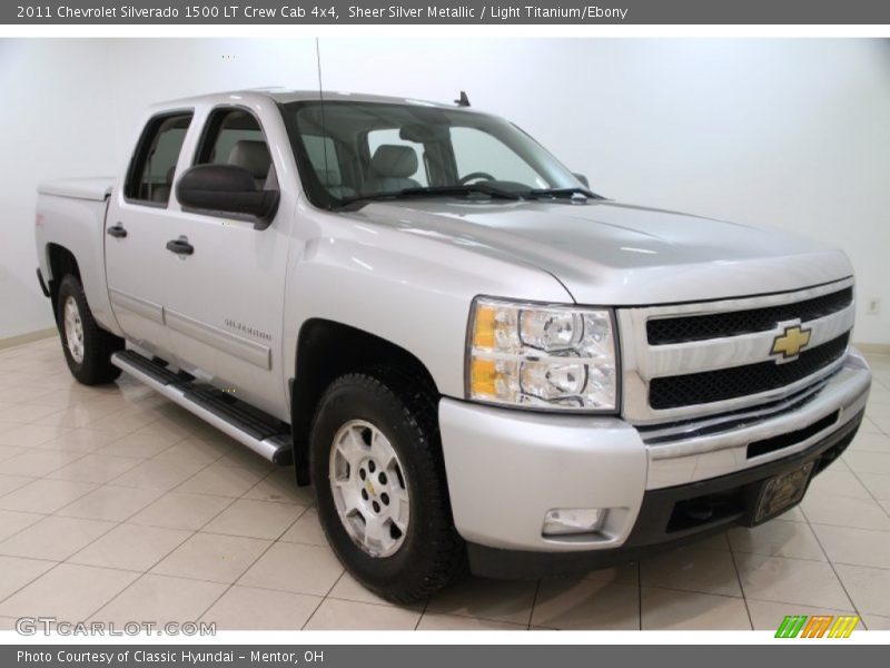 Sheer Silver Metallic / Light Titanium/Ebony 2011 Chevrolet Silverado 1500 LT Crew Cab 4x4