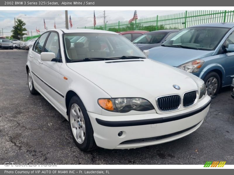 Alpine White / Sand 2002 BMW 3 Series 325i Sedan