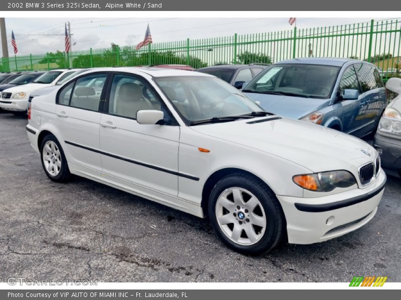 Front 3/4 View of 2002 3 Series 325i Sedan