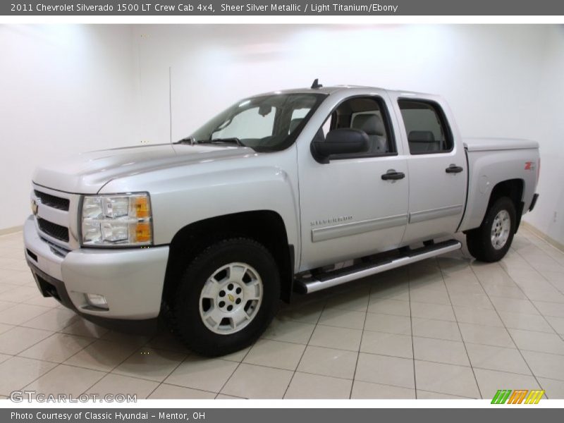 Sheer Silver Metallic / Light Titanium/Ebony 2011 Chevrolet Silverado 1500 LT Crew Cab 4x4