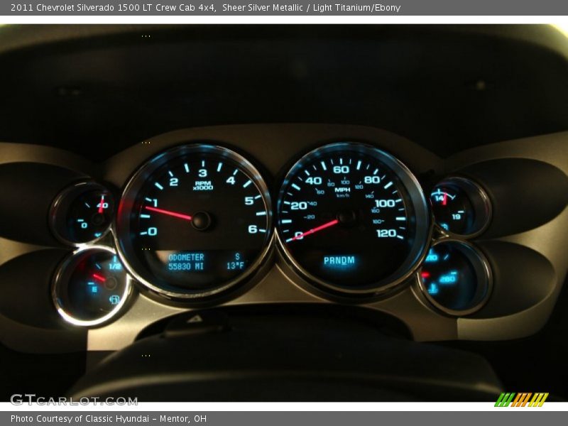 Sheer Silver Metallic / Light Titanium/Ebony 2011 Chevrolet Silverado 1500 LT Crew Cab 4x4