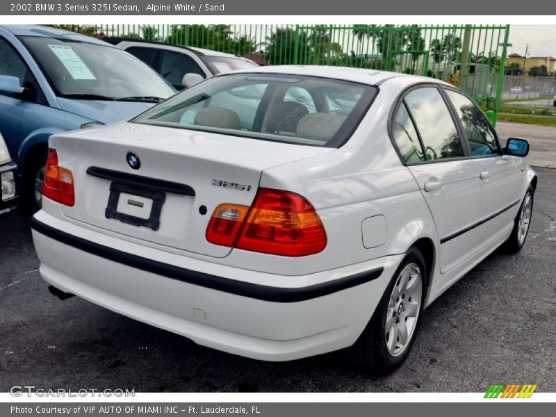 Alpine White / Sand 2002 BMW 3 Series 325i Sedan