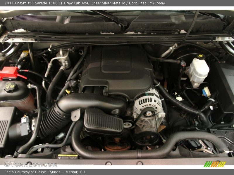 Sheer Silver Metallic / Light Titanium/Ebony 2011 Chevrolet Silverado 1500 LT Crew Cab 4x4
