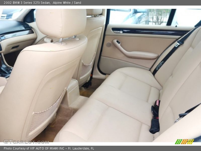 Rear Seat of 2002 3 Series 325i Sedan