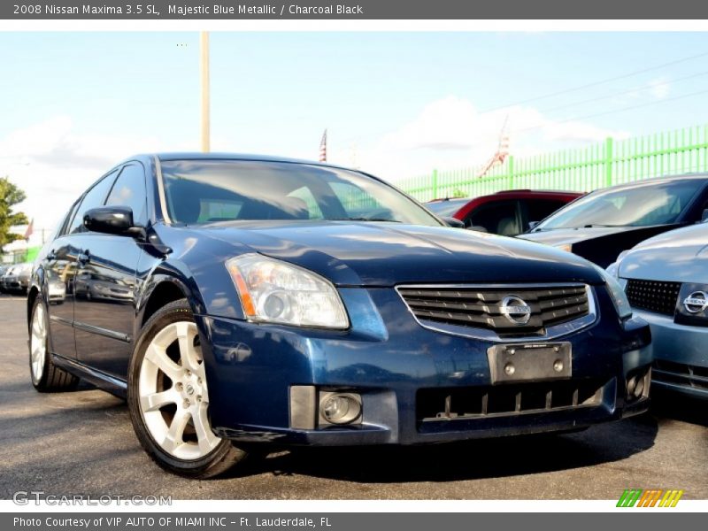 Majestic Blue Metallic / Charcoal Black 2008 Nissan Maxima 3.5 SL