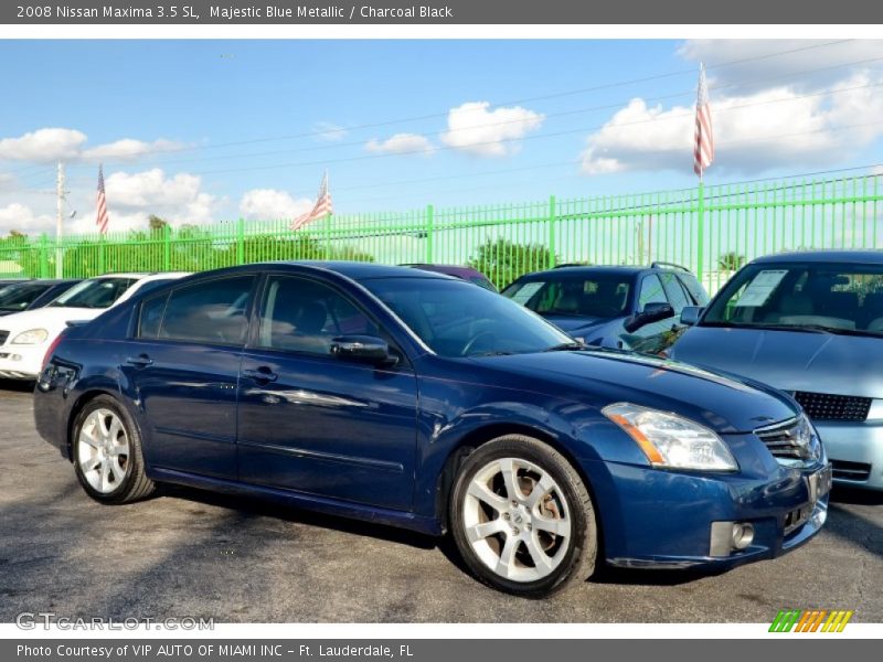 Majestic Blue Metallic / Charcoal Black 2008 Nissan Maxima 3.5 SL
