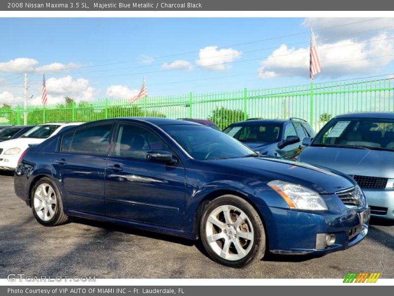 Majestic Blue Metallic / Charcoal Black 2008 Nissan Maxima 3.5 SL